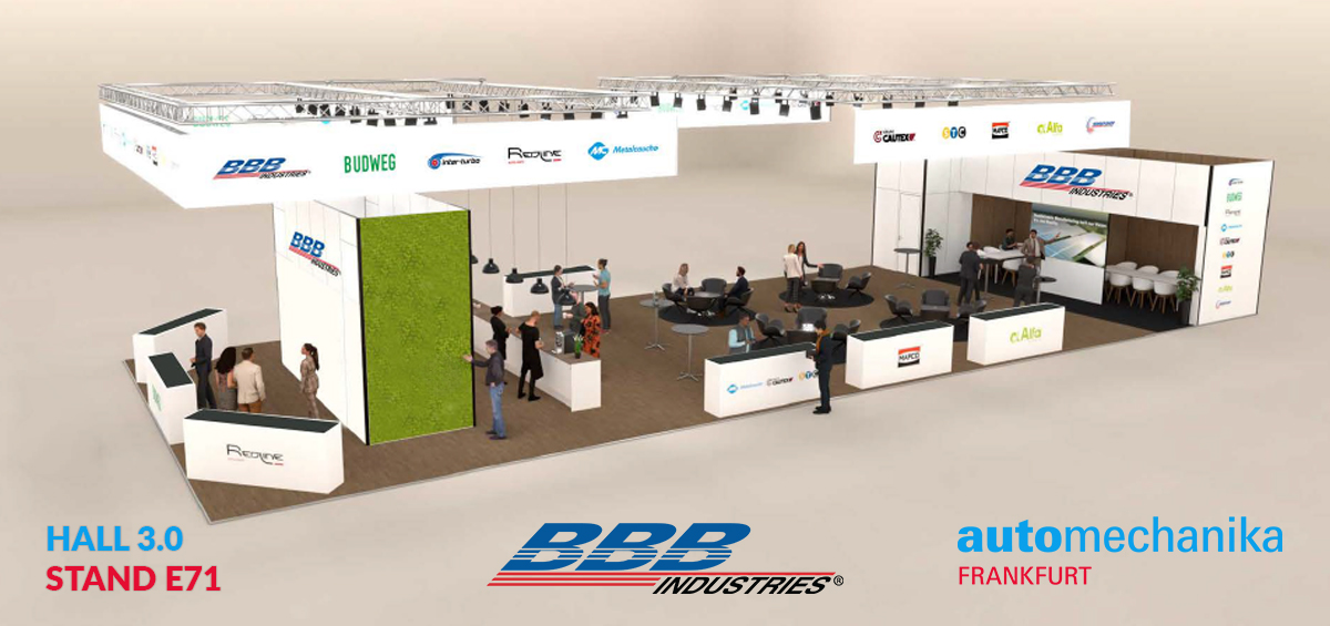 All of BBB Industries’ European brands will exhibit in Hall 3.0 at Frankfurt Automechanika